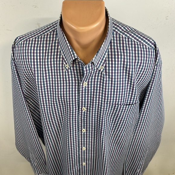 Peter Millar long sleeve button down collar shirt.  XXL - Picture 3 of 7